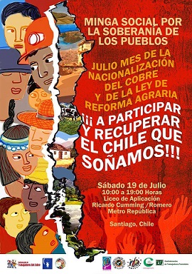 Chile: Se convoca a la Minga Social por la Soberanía de los Pueblos